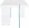 loft24 Esstisch Triton, Plankenoptik, modernes Design mit Gestell aus Glas Bild 2