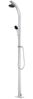 vidaXL Gartendusche mit Grauer Bodenplatte 220 cm Aluminium 3070796 Bild 3
