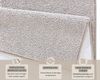 Kurzflor Bettumrandung Pure - grau - 70x140/70x140/70x230 cm Bild 3