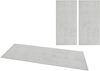 Kurzflor Bettumrandung Pure - grau - 70x140/70x140/70x230 cm Bild 5