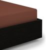 Heckett and Lane Mako Satin 1 x Spannbettlaken 180x200 cm Elementi Marsala Brown Bild 3
