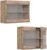 Küchenglasschrank R-Line Sonoma 80 cm Vicco Bild 5
