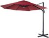 Gastronomie-Ampelschirm HWC-A96, Sonnenschirm, rund Ø 4m Polyester Alu/Stahl 27kg ~ bordeaux ohne Ständer, drehbar Bild 3