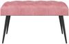vidaXL Bank mit Knopfheftung Rosa 80 x 40 x 46 cm Samt 42038561 Bild 2