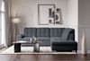 Selsey 'Jamaal' Ecksofa mit Schlaffunktion und Stauraum rechtsseitig, dunkelgrau Bild 2