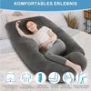 AIMAX Stillkissen Schwangerschaftskissen J-Form Ganzkörperkissen Schlafen Körperkissen, Seitenschläferkissen mit Bezug Kissen Stillkissen Groß Lagerungskissen Bild 4