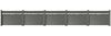 WPC-Sichtschutzzaun Valla Alu Dekor H130 - 5x Element + 6x Pfosten - Grau Bild 5