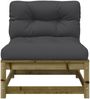 vidaXL Gartensofa ohne Armlehnen mit Kissen Kiefernholz Imprägniert 838084 Bild 5