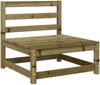 vidaXL Gartensofa ohne Armlehnen mit Kissen Kiefernholz Imprägniert 838084 Bild 4