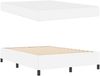 vidaXL Bettrahmen mit Matratze Weiß 160 x 200 cm Stoff 3399010 Bild 5