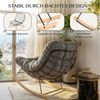 FLEXISPOT Schaukelsessel Komfortabler Loungesessel, Gartenliege mit Kopfkissen (mit sanfter Schaukelfunktion, Kopfkissen & stabilem Metallrahmen), ideal für Balkon, Terrasse, Garten & Wohnzimmer Bild 4