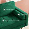 Dripex Sofa 121 cm kleines 2-Sitzer-Sofa aus Samt – bequeme Couch Bild 3