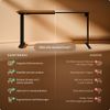 Desktronic HomeOne Elektrisch höhenverstellbarer Schreibtisch 120x60cm Schwarz/Walnuss mit Memory-Funktion, Anti-Kollisions Technologie, USB-A und USB-C-Ladeanschlüssen Bild 5