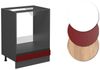 Herdumbauschrank R-Line Rot 60 cm J-Shape, ohne Arbeitsplatte Vicco Bild 2