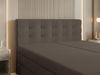 AX LIVING Finike Boxspringbett 140x200 cm, Doppelbett, 2 Matratzen, Braun Bild 4