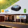 Quntis LED Solarleuchte solar lampen für außen, 4 Stück LED solarleuchten garten für Balkon, beleuchtung, LED fest verbaut, Warmweiß, Gartenwege, Terrasse, Hof, Pool, Rasen, Weihnachtsdeko & Party Outdoor Bild 4