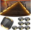Quntis LED Solarleuchte solar lampen für außen, 4 Stück LED solarleuchten garten für Balkon, beleuchtung, LED fest verbaut, Warmweiß, Gartenwege, Terrasse, Hof, Pool, Rasen, Weihnachtsdeko & Party Outdoor Bild 2