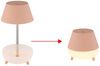 2er Set LED Tischleuchte, Touchdimmer, Akku, pfirsich, H 22,5 cm Bild 5