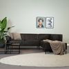 Bronx71 Ecksofa Kansas Leder anthrazit rechts Bild 3