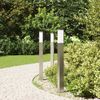 vidaXL Pollerleuchten 3 Stück 80 cm Edelstahl IP44 4006050 Bild 3