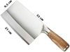Metzgermesser und Hackebeil Klingenlänge 18 cm Das scharfe Allzweckmesser für Zuhause und in der Profiküche Bild 4