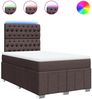 vidaXL Boxspringbett mit Matratze Dunkelbraun 120x200 cm Stoff 3293945 Bild 2