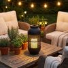 2er Set LED Solar Tischleuchte, Kerze, Laterne, H 33 cm Bild 2