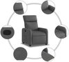 vidaXL Relaxsessel Dunkelgrau Stoff 374166 Bild 5
