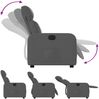 vidaXL Relaxsessel Dunkelgrau Stoff 374166 Bild 4