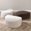 Bronx71 Hocker Lune halbrund Chenille off white Bild 4