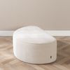 Bronx71 Hocker Lune halbrund Chenille off white Bild 3