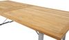 Gartenesstisch Gotland 220x95 cm aus Teak und Edelstahl, modern, natur, für 8-10 Personen, outdoor Bild 2