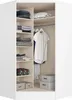 Vente-unique - AURALI Wardrobe and walk-in wardrobe Holz, Platte Weiß - B 101,5 cm x H 182 cm x L 101,5 cm Bild 3