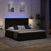vidaXL Bett mit LED-Lichtleisten Schwarz 180 x 200 cm Samt 3372907 Bild 5