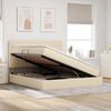 vidaXL Aufbewahrungsbett mit Matratze Creme 160 x 200 cm Polyester 3371857 Bild 4
