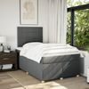 vidaXL Boxspringbett mit Matratze Dunkelgrau 120x190 cm Stoff 3293520 Bild 5