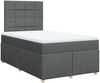 vidaXL Boxspringbett mit Matratze Dunkelgrau 120x190 cm Stoff 3293520 Bild 3