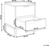 Nachttisch mit 2 Schubladen ROYALLA Hellbraun Bild 2