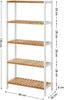 SONGMICS Badezimmerregal, Bambus natur / weiß, 60 x 26 x 130 cm Bild 5