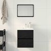 vidaXL Waschbeckenunterschrank Eiche schwarz 41x38,5x45 cm Holzwerkstoff 862541 Bild 3