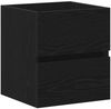 vidaXL Waschbeckenunterschrank Eiche schwarz 41x38,5x45 cm Holzwerkstoff 862541 Bild 2