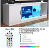 oyajia TV-Schrank Fernsehkommode, Lowboard TV Schrank,mit 16 Farben LED Beleuchtung (Lowboard TV Schrank, mit RGB-LED-Leuchten, 1 offenes Regalfach und Glasregal Fächern) TV Board Fernsehschrank 148cm, Fernsehtisch für 65 Zoll & kleinere TVs Bild 3