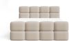 GRAINGOLD Rivon Doppelbett 140x200, Boxspringbett, zwei Bettkästen, mit Kopfteil, Modern Stil, Bouclé-Stoff, Beige Bild 5