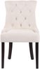 CLP 4er Set Esszimmerstuhl Aberdeen Samt Antikes Design mit Gestell aus Kautschukho,creme antik Bild 2
