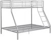 Vente-unique - ELEVATIO Bett Metall Silberfarben - B 147 cm x H 163 cm x L 199 cm Bild 4
