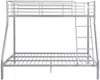 Vente-unique - ELEVATIO Bett Metall Silberfarben - B 147 cm x H 163 cm x L 199 cm Bild 5