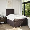 vidaXL Boxspringbett mit Matratze Dunkelbraun 120x190 cm Stoff 3291215 Bild 3