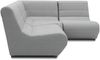 Gartenlounge Set 3 Boudicca 179x80x179 mit Outdoorbezug in silber Bild 3