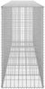 vidaXL Gabionenwand mit Abdeckung Verzinkter Stahl 300×50×100 cm 143592 Bild 5