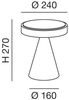 FABAS LUCE No. 3386-35-178 LED Tischleuchte Neutra nickel mit Touchdimmer 27 cm Bild 3